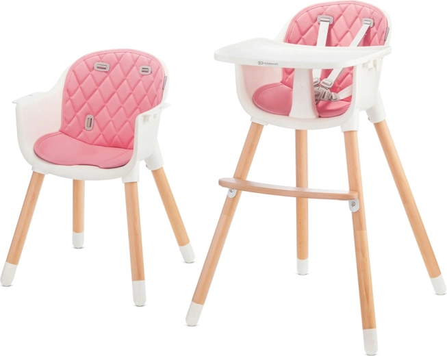 Kinderkraft Sienna 2-in-1 high chair pink