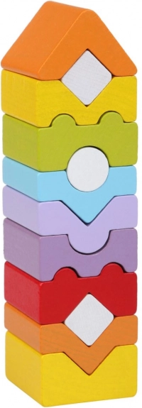 Tower XI - Wooden Puzzle CUBIKA, 12 Pieces