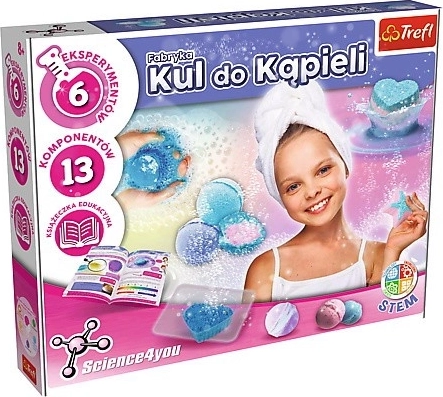 Kit scientifique pour fabriquer des bombes de bain effervescentes pour enfants 8+ SCIENCE4YOU TREFL