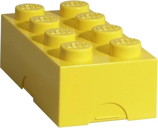 LEGO broodtrommel 100 × 200 × 75 mm – geel