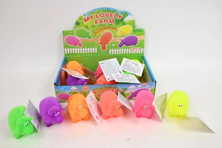 Light-Up Squeezy Sheep – Anti-Stress Toy (12 pcs in display)