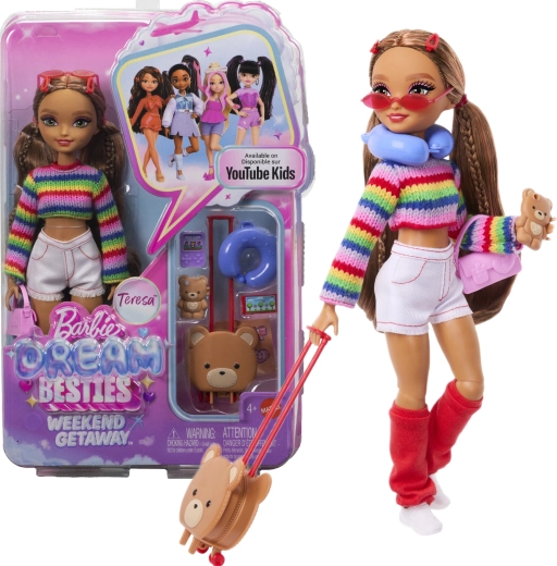 Barbie Dream Besties Teresa – modepop voor een weekendtrip met accessoires