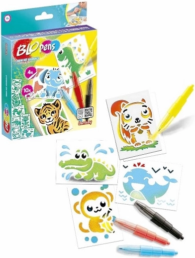 Blopens mini kit Animaux – set aérographe créatif pour enfants