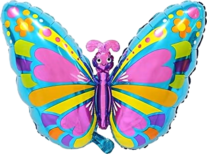 Butterfly Birthday Balloon Set, 5 pcs