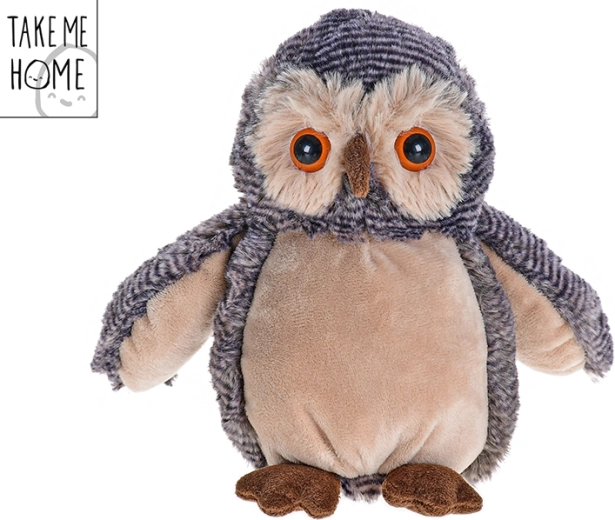 Pluchen uil TAKE ME HOME 18 cm voor baby’s