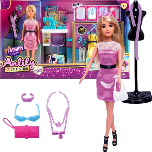 Fashion Designer with Sewing Machine and 25 Accessories