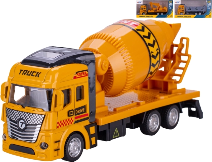 Véhicule de chantier métallique 19 cm à rétrofriction