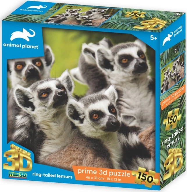 3D Lemur Puzzle – 150 Pieces