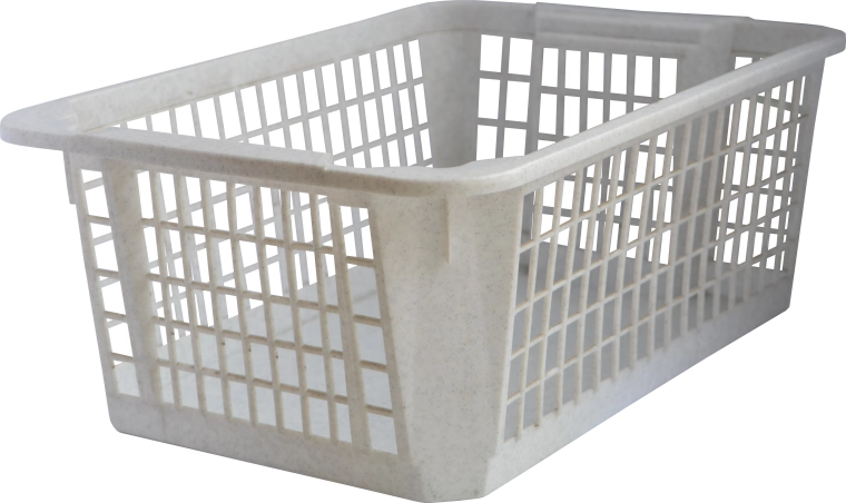 Plastic stackable basket 36 × 26 × 14 cm