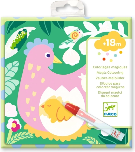 Djeco Water Reveal Coloring – Garden Animals