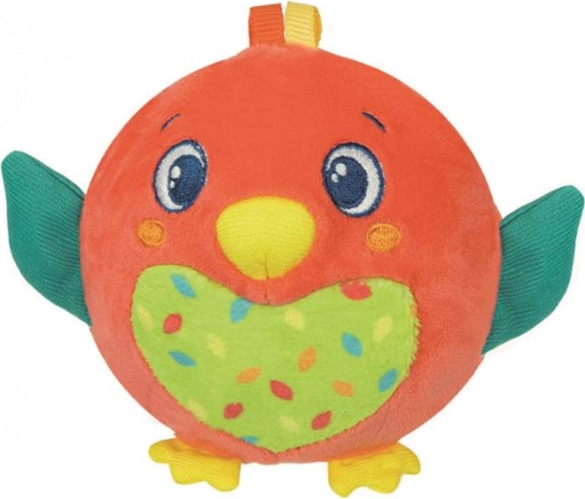 CLEMENTONI BABY Plush Ball Bird with Rattle