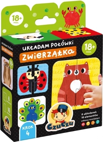 CzuCzu I Match Animal Halves – First Puzzles