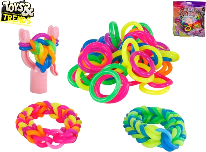 TOYS&TRENDS Mega Rubber Band Bracelet Weaving Set (72 pcs)