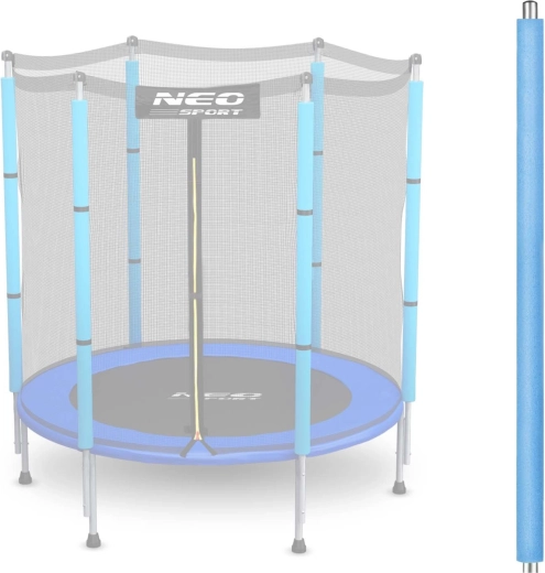 Poteau supérieur pour trampoline avec fixation pour filet extérieur 4,5 ft bleu Neo-Sport