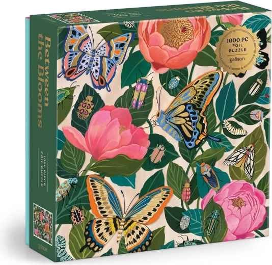 Galison Foil Puzzle Among the Flowers 1000 Pieces