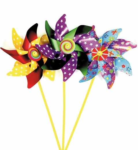 Holografische windmolen voor kinderen en tuin 50 cm