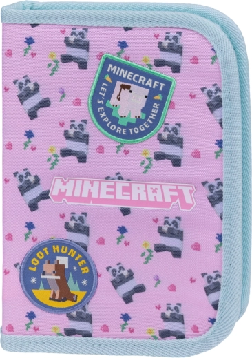 Single-compartment school pencil case Minecraft Panda BAAGL