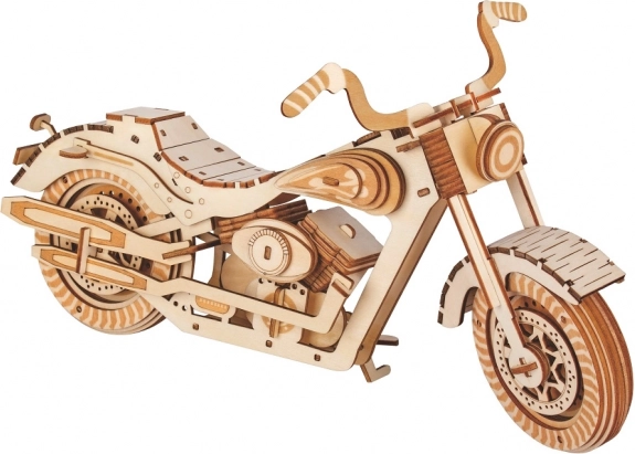 Wooden 3D Puzzle Motorcycle