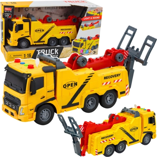 Sleepwagen met platform 1:16 met licht en geluid