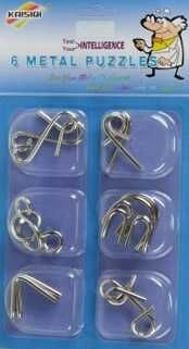 Set of Six Metal Puzzles