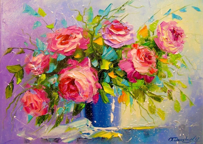 Puzzel boeket rozen 1000 stukjes