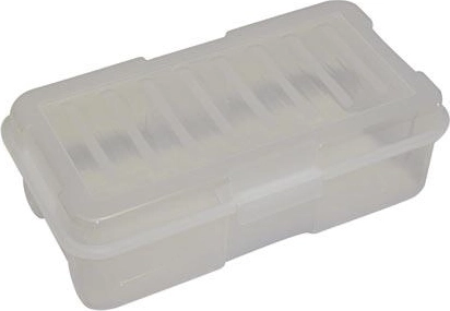 Storage box with clip closure 5.6 l, plastic, mix of colors
