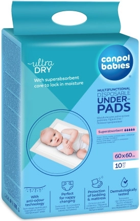 Canpol babies Multifunctional Hygiene Pads 60x60cm 10 pcs