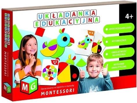 Puzzle éducatif Montessori Perroquet