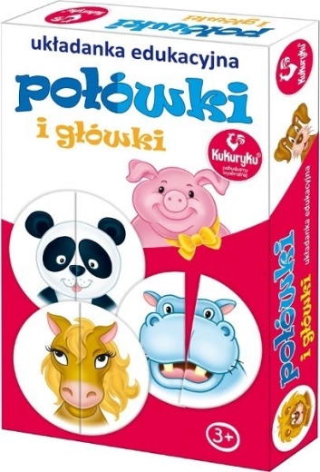 Vrolijke puzzel Połówki i główki voor kinderen