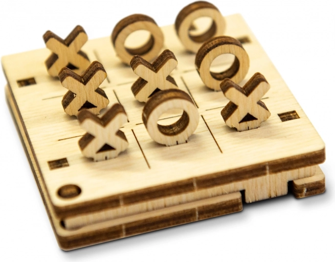 WOODEN CITY 3D puzzle game mini Tic-Tac-Toe variant 1
