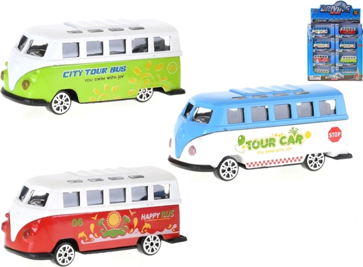 Mini autobus en métal 1:64 à roue libre
