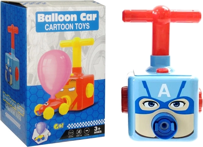 Pompe manuelle pour ballons avec petite voiture de course