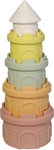 Blocs de construction en caoutchouc – tour de château pour tout-petits
