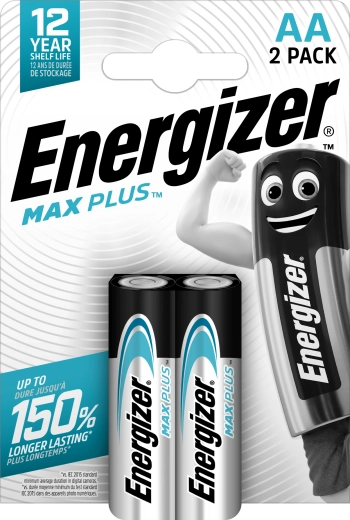 Alkaline-Batterien AA ENERGIZER Max Plus 2 Stk.