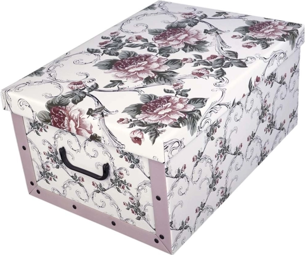 Maxi-Aufbewahrungsbox aus Karton Barock Antik