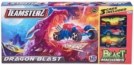 Teamsterz circuit avec boucle et dragon + 3 petites voitures