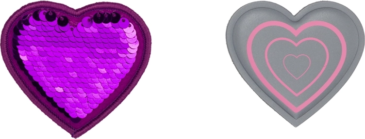 BAAGL Baaglies interchangeable badges – heart, 2 pcs