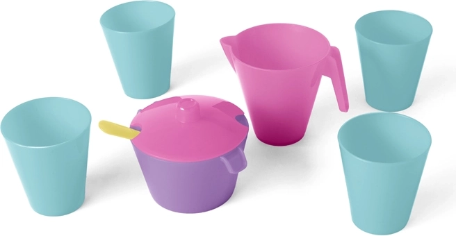 Wader Party Time – set de vaisselle pour enfants 8 pièces rose