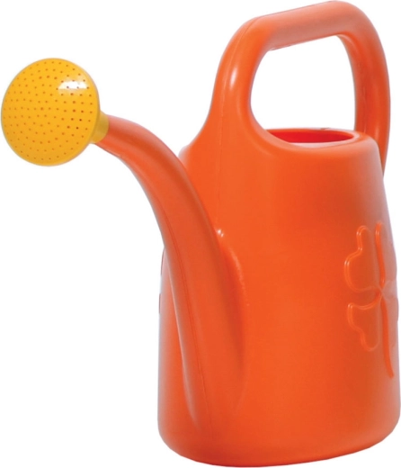 Arrosoir en plastique 4,5 l avec pomme d’arrosage amovible – orange