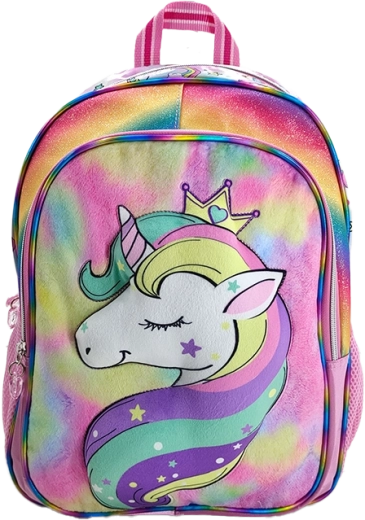 Rainbow Backpack with Unicorn 40.5 cm