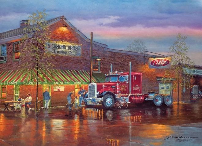 Red Truck Puzzle 1000 Pieces Cobble Hill