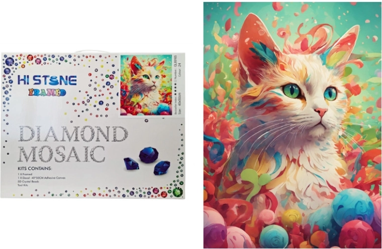 Diamond Mosaic Cat