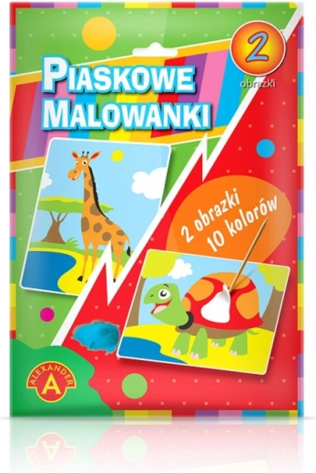 Coloriages de sable girafe et tortue ALEXANDER