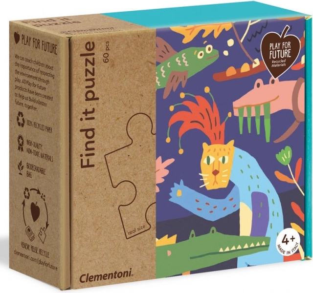 Puzzle mit 60 Teilen Dschungel