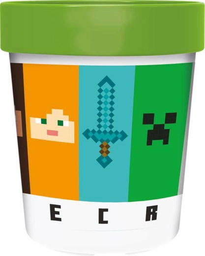 Minecraft Plastic Cup 260 ml with Non-Slip Base