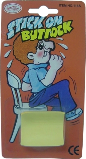 Opgeplakte bips – grappige gadget voor plezier met vrienden