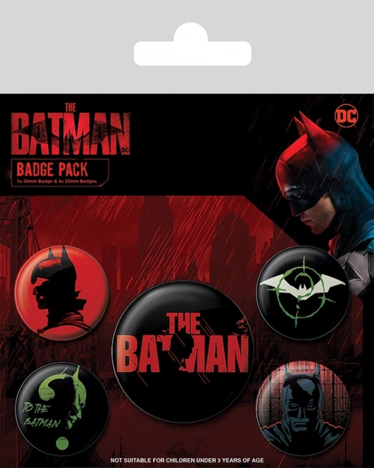 Lot de badges BATMAN (5 pièces)