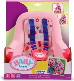 BABY born siège de vélo à motifs pour poupées