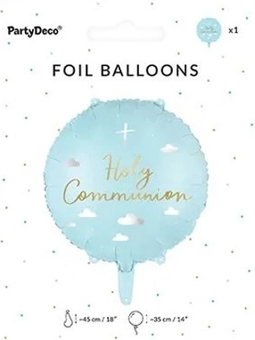 Foil balloon Holy Communion 45 cm mix