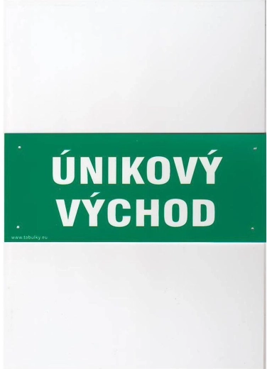 Safety Sign Emergency Exit plastic 210 × 87 mm